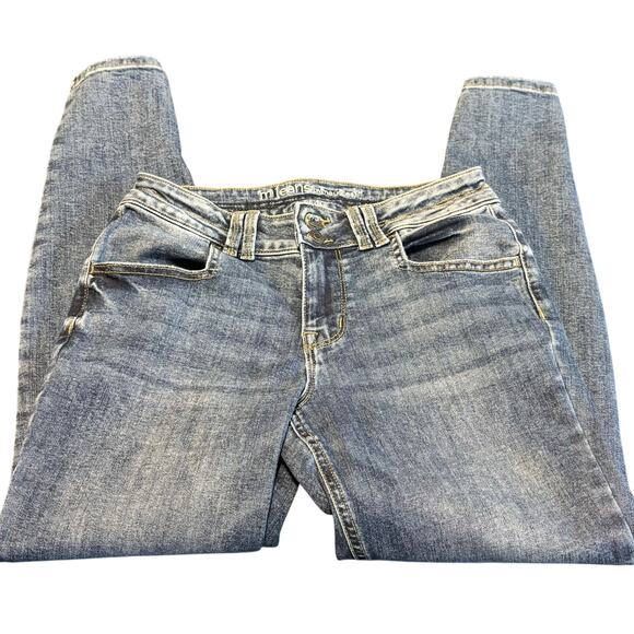 Maurices M Jeans Mid-Rise Skinny Jeans Women’s 14 Short Medium Wash Denim - Picture 1 of 7